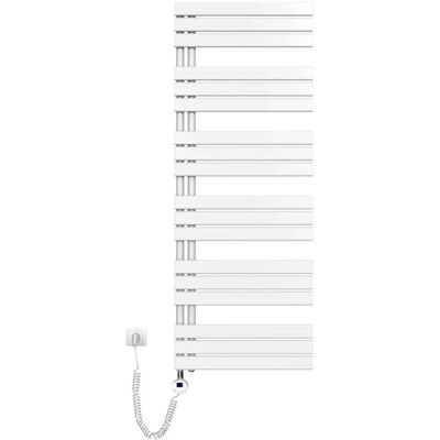 Emke Badheizkörper Elektrisch mit Thermostat und Timer für Handtuchwärmer 60x159cm 1000W Weiß Handtuchheizkörper Emke Badheizkörper Elektrisch mit Thermostat und Timer für Handtuchwärmer 60x159cm 1000W Weiß Handtuchheizkörper