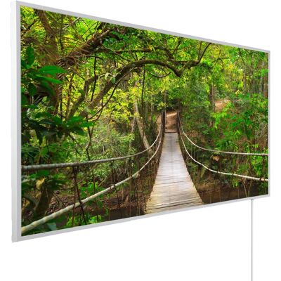 Könighaus Infrarotheizung Panorama-Serie 60 cm x 120 cm 1000 W Dschungelbrücke Könighaus Infrarotheizung Panorama-Serie 60 cm x 120 cm 1000 W Dschungelbrücke