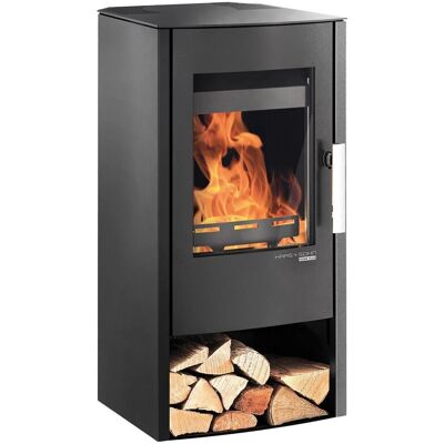 Haas+Sohn Kaminofen Stahl Schwarz 6 kW mit Automatik Haas+Sohn Kaminofen Stahl Schwarz 6 kW mit Automatik