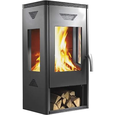 Wamsler Trion-H Kaminofen Stahl Grau 8 kW Wamsler Trion-H Kaminofen Stahl Grau 8 kW