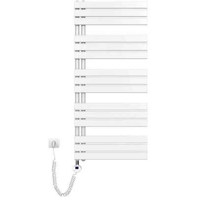Emke Badheizkörper Elektrisch mit Thermostat und Timer für Handtuchwärmer 60x132cm 800W Weiß Handtuchheizkörper Emke Badheizkörper Elektrisch mit Thermostat und Timer für Handtuchwärmer 60x132cm 800W Weiß Handtuchheizkörper