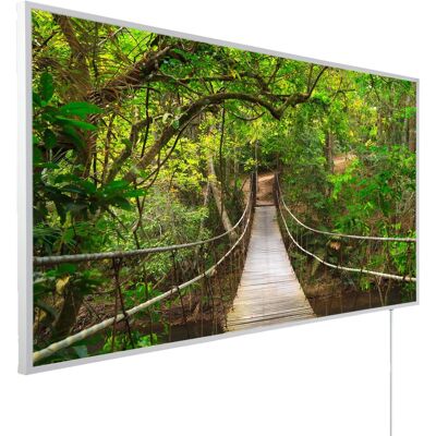 Könighaus Infrarotheizung Panorama-Serie 60 cm x 120 cm 1200 W Dschungelbrücke Könighaus Infrarotheizung Panorama-Serie 60 cm x 120 cm 1200 W Dschungelbrücke