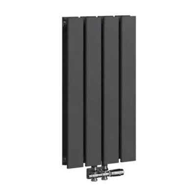 Emke Heizkörper 60x30cm 327W Schwarz Flach Heizkörper Doppellagig Paneelheizkörper Vertikal Mittelanschluss Emke Heizkörper 60x30cm 327W Schwarz Flach Heizkörper Doppellagig Paneelheizkörper Vertikal Mittelanschluss