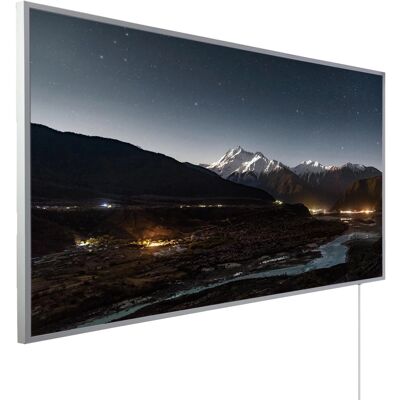 Könighaus Infrarotheizung Panorama-Serie 60 cm x 100cm 800 W Berg Tal und Sterne Könighaus Infrarotheizung Panorama-Serie 60 cm x 100cm 800 W Berg Tal und Sterne