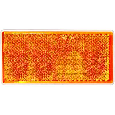 Las Rechteckiger Reflektor für PKW Anhänger 2 Stück Orange Las Rechteckiger Reflektor für PKW Anhänger 2 Stück Orange
