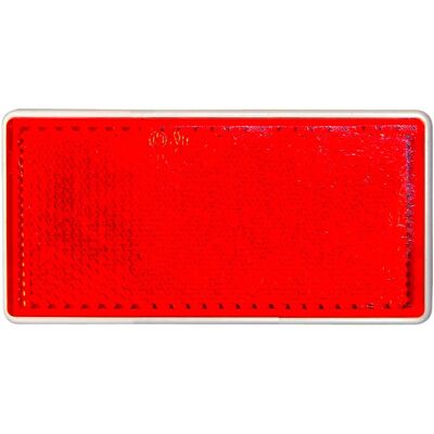 Las Rrechteckiger Reflektor für PKW Anhänger 2 Stück Rot Las Rrechteckiger Reflektor für PKW Anhänger 2 Stück Rot