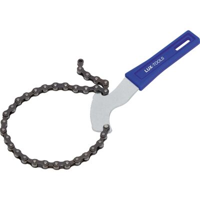 Lux Tools Ölfilter-Schlüssel - 54 cm - Chrombeschichtete Stahlkette - Langer Griff Lux Tools Ölfilter-Schlüssel - 54 cm - Chrombeschichtete Stahlkette - Langer Griff