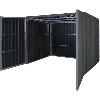MCW Mülltonnenverkleidung J29 Grau 172x213x160cm MCW Mülltonnenverkleidung J29 Grau 172x213x160cm