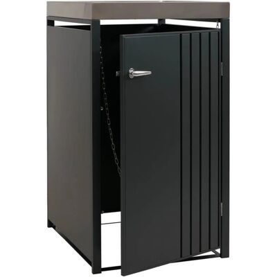 MCW 1er-Mülltonnenverkleidung O67 Anthrazit 125x68x84cm MCW 1er-Mülltonnenverkleidung O67 Anthrazit 125x68x84cm