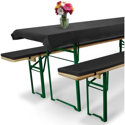 Beautissu Comfort XS Bierbankauflage 50cm Anthrazit 3tlg Beautissu Comfort XS Bierbankauflage 50cm Anthrazit 3tlg