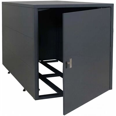 MCW 2er-Fahrradgarage P93 Abschließbar Verzinkter Stahl 123x113x208cm Anthrazit MCW 2er-Fahrradgarage P93 Abschließbar Verzinkter Stahl 123x113x208cm Anthrazit