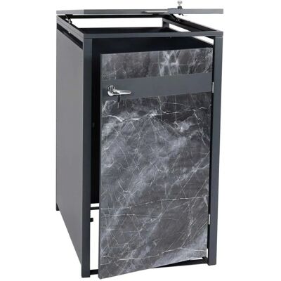 MCW 1er Mülltonnenverkleidung J82 Marmor-Optik Dunkel 117x68x80cm MCW 1er Mülltonnenverkleidung J82 Marmor-Optik Dunkel 117x68x80cm