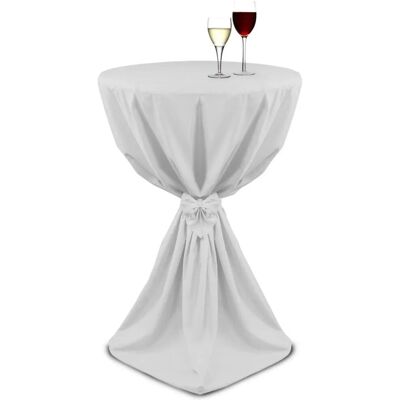 Beautissu Giulia Stehtischhusse ø 80 cm Weiß Beautissu Giulia Stehtischhusse ø 80 cm Weiß
