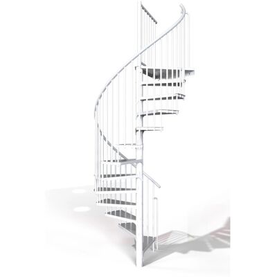 Minka Spindeltreppe Rondo Smart Weiß 120 cm Raumhöhe bis 305 cm Minka Spindeltreppe Rondo Smart Weiß 120 cm Raumhöhe bis 305 cm