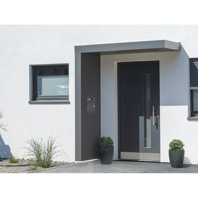 Gutta Rechteckvordach BS PLUS 200 Seite L BK Anth. Klingel Sprechanlage Kamera Gutta Rechteckvordach BS PLUS 200 Seite L BK Anth. Klingel Sprechanlage Kamera