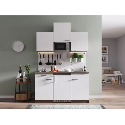 Respekta Küchenzeile KB150EYWMI 150 cm Weiß-Eiche York Nachbildung Respekta Küchenzeile KB150EYWMI 150 cm Weiß-Eiche York Nachbildung
