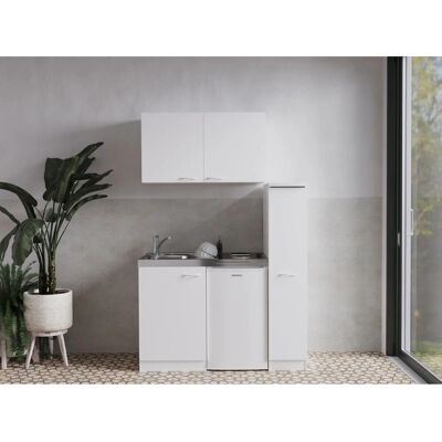 Respekta Miniküche MK130WOS 130 cm Weiß Respekta Miniküche MK130WOS 130 cm Weiß