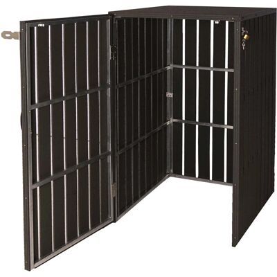 MCW 1-/2er WPC-Mülltonnenverkleidung J28 Anthrazit 115x77x97cm MCW 1-/2er WPC-Mülltonnenverkleidung J28 Anthrazit 115x77x97cm