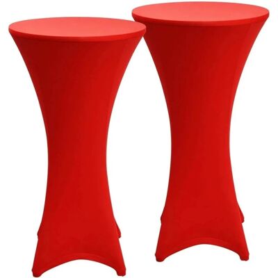 Beautissu Stella Stehtischhusse ø 70cm Rot 2tlg Beautissu Stella Stehtischhusse ø 70cm Rot 2tlg