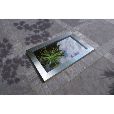 Ubbink Rahmen für Becken Quadra Inox Deco Edelstahl matt Silber 120 x 83 cm Ubbink Rahmen für Becken Quadra Inox Deco Edelstahl matt Silber 120 x 83 cm