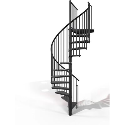 Minka Spindeltreppe Rondo Smart Schwarz 120 cm Raumhöhe bis 305 cm Minka Spindeltreppe Rondo Smart Schwarz 120 cm Raumhöhe bis 305 cm