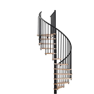 Minka Spindeltreppe Spiral Smart Buche-Schwarz 100 cm Raumhöhe bis 305 cm Minka Spindeltreppe Spiral Smart Buche-Schwarz 100 cm Raumhöhe bis 305 cm