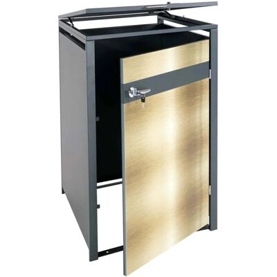 MCW 1er Mülltonnenverkleidung J82 Gold 117x68x80cm MCW 1er Mülltonnenverkleidung J82 Gold 117x68x80cm
