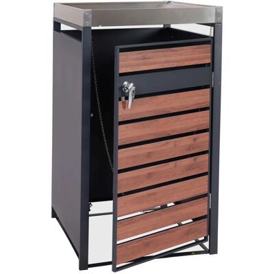 MCW Mülltonnenverkleidung J81 1er Kirsche-Holzoptik 125x68x80cm MCW Mülltonnenverkleidung J81 1er Kirsche-Holzoptik 125x68x80cm