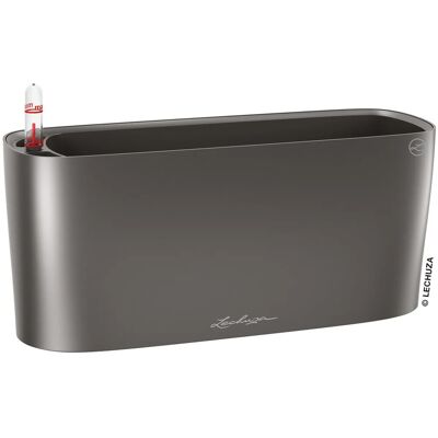 Lechuza® Pflanzgefäß Delta 10 Anthrazit metallic 30 cm x 11 cm Lechuza® Pflanzgefäß Delta 10 Anthrazit metallic 30 cm x 11 cm