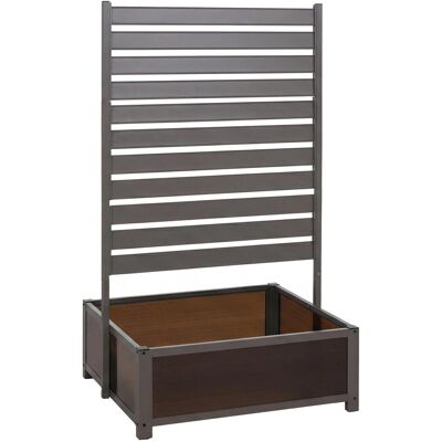 MCW Aluminium Beet mit Rankgitter P97 158x90x75cm Grau MCW Aluminium Beet mit Rankgitter P97 158x90x75cm Grau