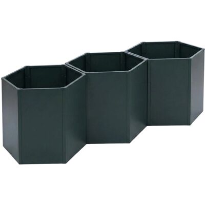 MCW 3er-Set Hochbeet P64 Stahl 77x264x100cm Grün MCW 3er-Set Hochbeet P64 Stahl 77x264x100cm Grün