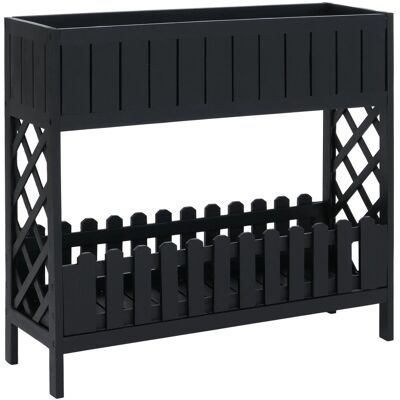 MCW Hochbeet P83 Outdoor Akazie Holz 90x95x31cm Schwarz MCW Hochbeet P83 Outdoor Akazie Holz 90x95x31cm Schwarz