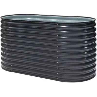 Westmann Hochbeet Oval Metall Anthrazit 160 cm x 80 cm x 82 cm Westmann Hochbeet Oval Metall Anthrazit 160 cm x 80 cm x 82 cm