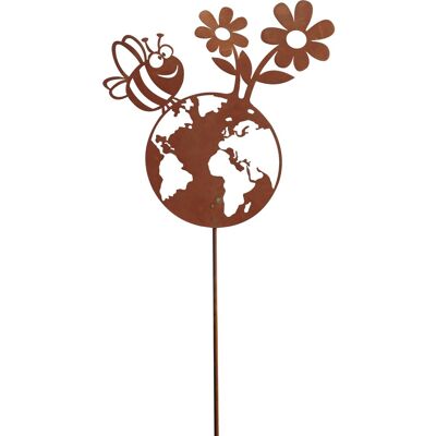 Ferrum Art Design Gartenstab Happy Planet Höhe 147 cm Rostbraun Ferrum Art Design Gartenstab Happy Planet Höhe 147 cm Rostbraun