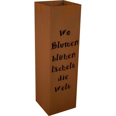 Ferrum Art Design Säule Gedicht Höhe 80 cm Rostbraun Ferrum Art Design Säule Gedicht Höhe 80 cm Rostbraun