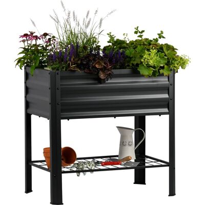 dobar Metall-Hochbeet Kubus auf Stelzen 80 cm x 51 cm x 80 cm dobar Metall-Hochbeet Kubus auf Stelzen 80 cm x 51 cm x 80 cm
