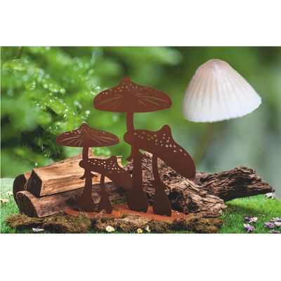 Ferrum Art Design Deko-Figur Fliegenpilz 2 Gr.I 47 cm Edelrost Ferrum Art Design Deko-Figur Fliegenpilz 2 Gr.I 47 cm Edelrost