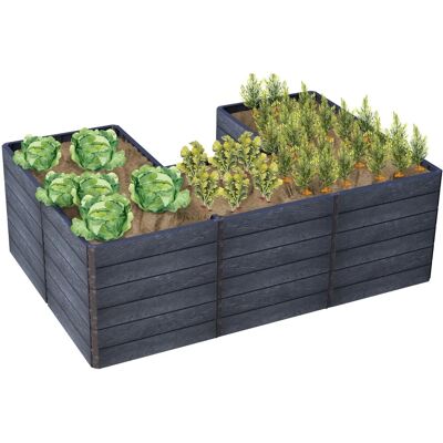 Garantia Hochbeet Ergo Quadro U L Stone - Hochbeet Garantia Hochbeet Ergo Quadro U L Stone - Hochbeet