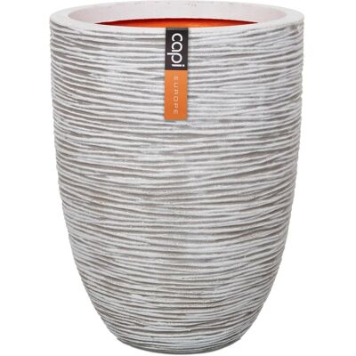 Capi Pflanztopf Nature Rib Elegant niedrig Riffel Ø 46 cm x 58 cm Elfenbein Capi Pflanztopf Nature Rib Elegant niedrig Riffel Ø 46 cm x 58 cm Elfenbein