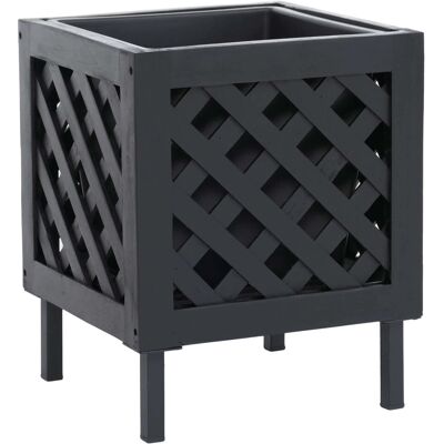 MCW Pflanzkasten P86 Akazie Holz 42x34x34cm Schwarz MCW Pflanzkasten P86 Akazie Holz 42x34x34cm Schwarz