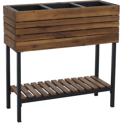 MCW Hochbeet P84 Ablage Outdoor Akazie Holz 79x80x31cm Braun MCW Hochbeet P84 Ablage Outdoor Akazie Holz 79x80x31cm Braun
