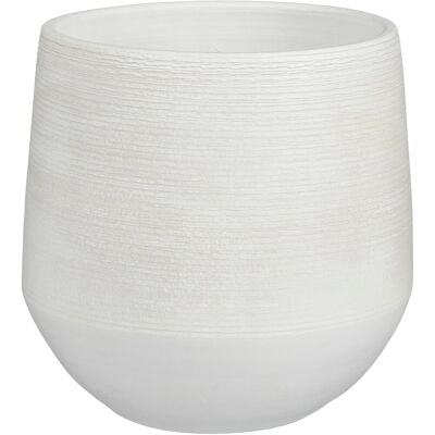 Mica Decorations Evora - 24x24x23 cm - Weiß - Pflanzgefäß Mica Decorations Evora - 24x24x23 cm - Weiß - Pflanzgefäß