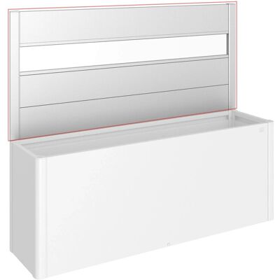 Biohort Sichtschutz für HochBeet 4 m x 1 m mit Acrylglas Silber-Metallic Biohort Sichtschutz für HochBeet 4 m x 1 m mit Acrylglas Silber-Metallic