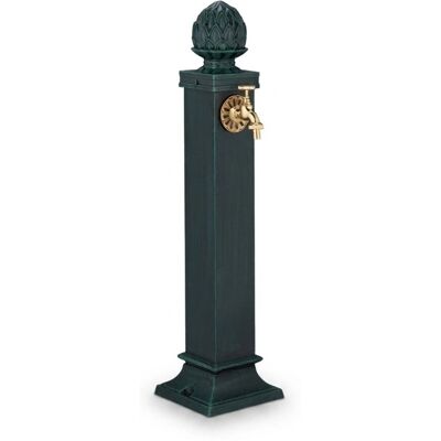 Relaxdays Standbrunnen Aluminiumguss Eisen Grün 80 cm x 18,5 cm x 22 cm Relaxdays Standbrunnen Aluminiumguss Eisen Grün 80 cm x 18,5 cm x 22 cm