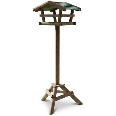 Relaxdays Vogelfutterhaus Tannenholz Grün mit Ständer 100 cm x 37 cm x 28 cm Relaxdays Vogelfutterhaus Tannenholz Grün mit Ständer 100 cm x 37 cm x 28 cm
