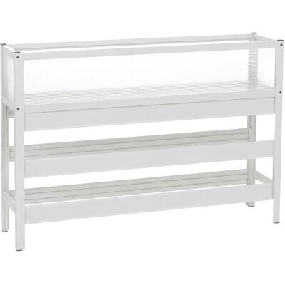 MCW Hochbeet P96 Aluminium Transparent 82x120x30cm Weiß MCW Hochbeet P96 Aluminium Transparent 82x120x30cm Weiß