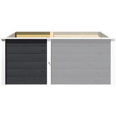 Weka Hochbeet-Ergänzungssatz Modular 69 cm x 69 cm x 71 cm Anthrazit Weka Hochbeet-Ergänzungssatz Modular 69 cm x 69 cm x 71 cm Anthrazit