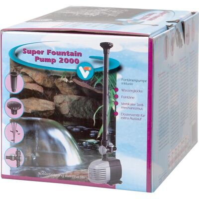 Velda Vt Super Springbrunnenpumpe 2000l/h - Gartenteichpumpe mit Wasserspielen Velda Vt Super Springbrunnenpumpe 2000l/h - Gartenteichpumpe mit Wasserspielen