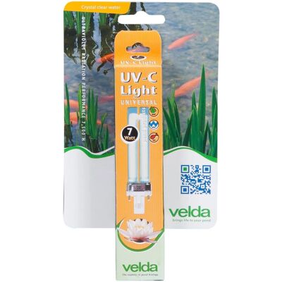 Velda UV-C Lampe 7 Watt PL entkeimt Teich Wasser mit UV Licht, gegen Velda UV-C Lampe 7 Watt PL entkeimt Teich Wasser mit UV Licht, gegen
