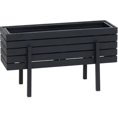 MCW Pflanzkasten P88 Akazie Holz 35x62x26cm Schwarz MCW Pflanzkasten P88 Akazie Holz 35x62x26cm Schwarz